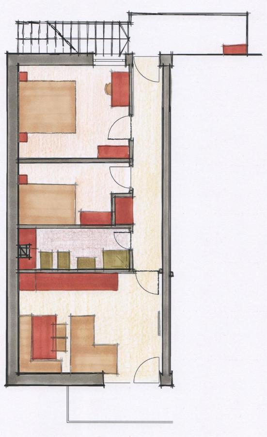Haus Kargruber Apartman Santa Maddalena in Casies Kültér fotó